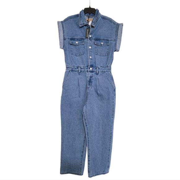 Blank NYC Denim Jean Overalls‎ Jumpsuit Size Small New! - Picture 1 of 9